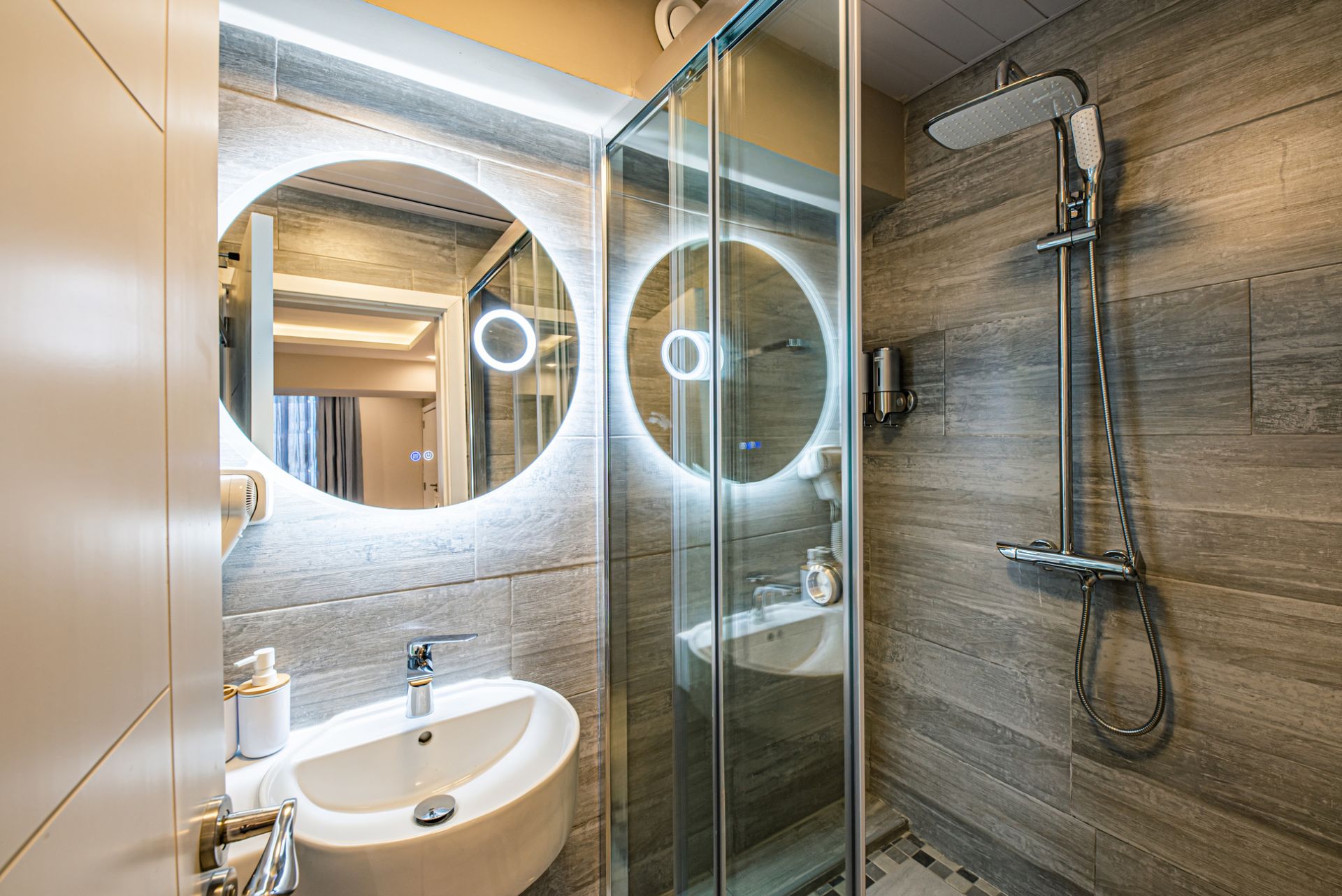 Back room shower